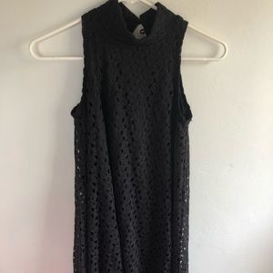 BABYDOLL BLACK DRESS WITH LACING